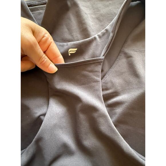 Fabletics On-the-Go Built-in Bra Gray Athletic Dress L - Picture 6 of 7
